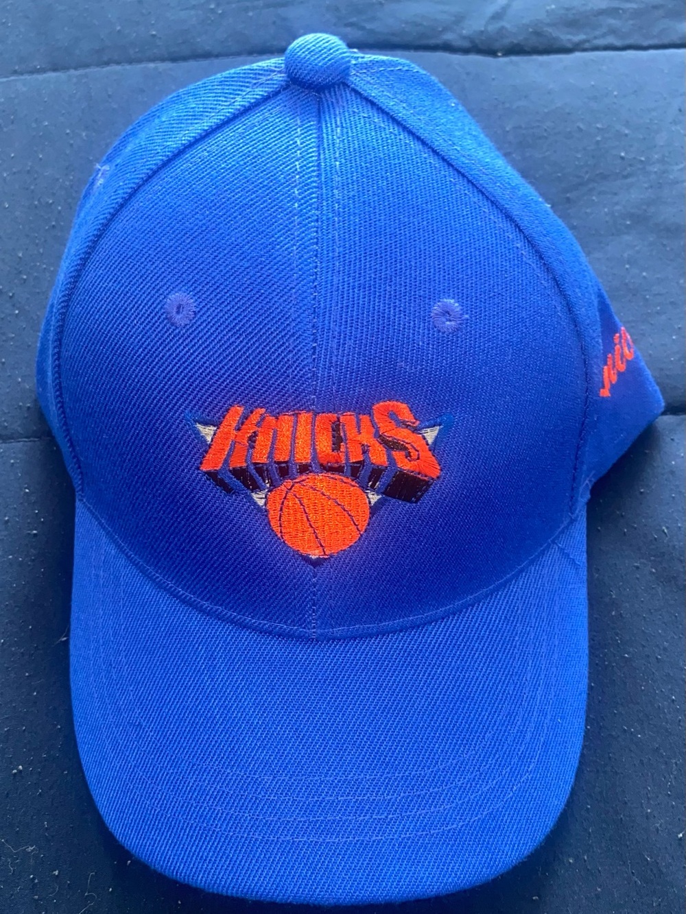 Knicks Blue and Orange Logo Cap